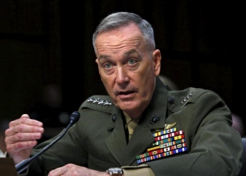 Marine Corps General Joseph Dunford testifies during the Senate Armed Services committee nomination hearing to be chairman of the Joint Chiefs of Staff on Capitol Hill in Washington, July 9, 2015. REUTERS/Yuri Gripas