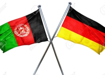Afghanistan flag combined with germany flag