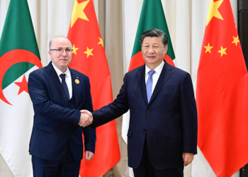 新华社照片，利雅得，2022年12月9日
    习近平会见阿尔及利亚总理阿卜杜拉赫曼
    当地时间12月9日晚，国家主席习近平在利雅得会见阿尔及利亚总理阿卜杜拉赫曼。
    新华社记者 岳月伟 摄