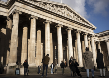 An exterior view of the British Museum in Bloomsbury on 28th November 2023, in London, England. (Photo by Richard Baker / In Pictures via Getty Images)
