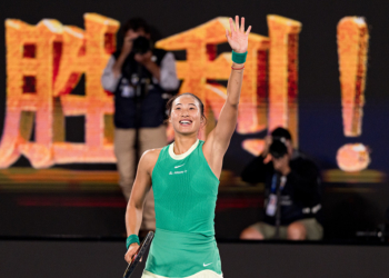 MELBOURNE, AUSTRALIA - JANUARY 25: during Day 12 of the 2024 Australian Open at Melbourne Park on January 25, 2024 in Melbourne, Australia. (Photo by Andy Cheung/Getty Images)