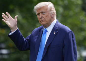President Donald Trump walks from the Oval Office before departing on Marine One from the South Lawn of the White House, Friday, June 6, 2025, in Washington. (AP Photo/Alex Brandon)