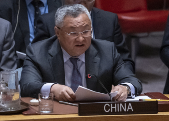 China's Permanent Representative to the United Nations Fu Cong speaks during a Security Council meeting at the United Nations Headquarters, Tuesday, June 24, 2025. (AP Photo/Yuki Iwamura)