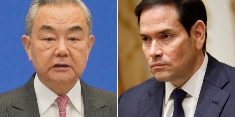 Chinese Foreign Minister Wang Yi delivers his opening remarks at the Lanting Forum on Improving Global Governance to Build a Community with a Shared Future for Humanity, at the Ministry of Foreign Affairs office, in Beijing, Monday, Oct. 27, 2025. (AP Photo/Andy Wong)