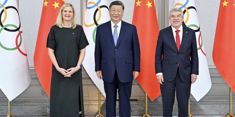 ÐÂ»ªÉçÕÕÆ¬£¬¹ãÖÝ£¬2025Äê11ÔÂ9ÈÕ
    11ÔÂ9ÈÕÏÂÎç£¬¹ú¼ÒÖ÷Ï¯Ï°½üÆ½ÔÚ¹ãÖÝ°×ÔÆ¹ú¼Ê»áÒéÖÐÐÄ»á¼ûÀ´»ª³öÏ¯µÚÊ®Îå½ìÈ«¹úÔË¶¯»á¿ªÄ»Ê½µÄ¹ú¼Ê°ÂÎ¯»áÖ÷Ï¯¿¼ÎÄ´¹ºÍÖÕÉíÃûÓþÖ÷Ï¯°ÍºÕ¡£
    ÐÂ»ªÉç¼ÇÕß Òó²©¹Å Éã