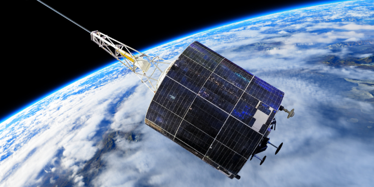 Modern military space communications and navigation satellite at Earth orbit. 3d rendering background SSUCv3H4sIAAAAAAAACpSTPY/bMAyG9wL9D4HmM2DZsuPc2rlTuxUdaImxiZOtQJJTHA7576W/csq1HbqZL8OHFPnm7fOnw0G0EEiL58PbHHFM1k4heojkRpbl06Z7HA36VLn6ss5ZyHcBKI3QUHSewKZiC1H3IwzI4jhZO8u3JSlChDgFDMksnYdLT9rTdemsdoplLsdlUq0hYsfyQ/3+th9rfNgTS5IrOCW+Iw/krOtexVOSDVM7Z79S0GgtjOimIPb82vMfwG+acNT4H7T14+d9jR3Xv74/gyXjEYYQadnb/TWckLl6aCTr+iE+qXubnT/vhboQnX659C66D8QvbhimkfRqgJT19+kT7HaWlFaWxQOjVOV75fpxS67o0SKsHtgoAhRWpoA6g7apMiURMsDCZKo9FxILVZ/yFbkOIl5+RfTD4oINCpMhl7ji6jTY8ME/QBfw8FB38aRp7BLFxX4x4k7Sbhqjn08liuL+UN6Du0Br51uduRPueg8hcIXZ9dS+/J9zQ9JqdHFZg1ipwrC/51CWKi/lSZW1lNUxP1Zy+8H69+mJOctE+4xsvYFixLnru6G2U8lj1RwLphz/vMXiEDLpRmiGCGn0WZ7qJpNV02SqbuusORdlVuXI050VnIzhi9x+AwAA//8DAN+LvZVgBAAA
