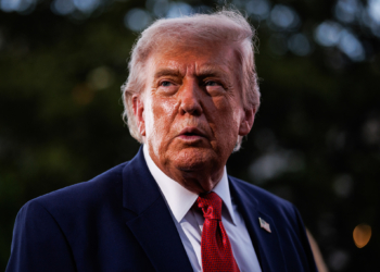 US President Donald Trump during the Congressional picnic on the South Lawn of the White House in Washington, DC, US, on Tuesday, May 19, 2026. Trump threatened to resume strikes on Iran in the coming days as part of the push for a deal to end the war, after he said he had just called off a US attack. Photographer: Samuel Corum/Sipa/Bloomberg