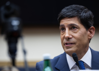 Federal Reserve Chair Kevin Warsh testifies before the House Financial Services Committee on Capitol Hill on July 14, 2026. (Francis Chung/POLITICO via AP Images)