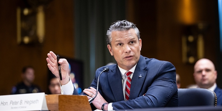 Defense Secretary Pete Hegseth testifies on President Trump's supplemental funding request before the Senate Appropriations Committee on Capitol Hill on July 21, 2026. (Francis Chung/POLITICO via AP Images)