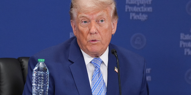 President Donald Trump speaks at the Environmental Protection Agency (EPA) Thursday, July 23, 2026, in Washington. (AP Photo/Alex Brandon)