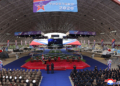This photo provided on Oct. 30, 2026, by the North Korean government shows an exhibition of a variety of attack and other drones at the Wonsan-Kalma coastal tourist area, North Korea, Thursday, Oct. 29, 2026. Independent journalists were not given access to cover the event depicted in this image distributed by the North Korean government. The content of this image is as provided and cannot be independently verified. Korean language watermark on image as provided by source reads: "KCNA" which is the abbreviation for Korean Central News Agency. (Korean Central News Agency/Korea News Service via AP)